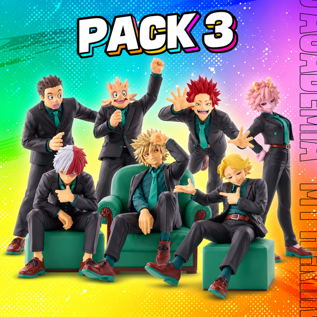 My Hero Academia – Pack 3 de 7 figurines 10th Anniversary – Banpresto