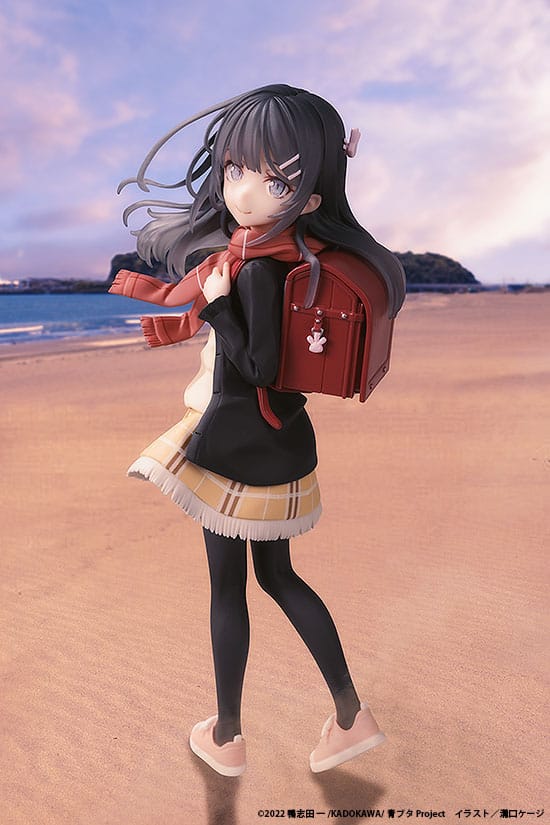 Rascal Does Not Dream of a Knapsack Kid statuette PVC Mai Sakurajima High School Graduation Ver. & Knapsack Kid