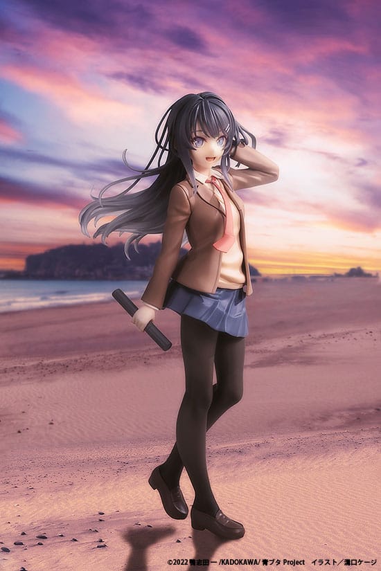 Rascal Does Not Dream of a Knapsack Kid statuette PVC Mai Sakurajima High School Graduation Ver. & Knapsack Kid