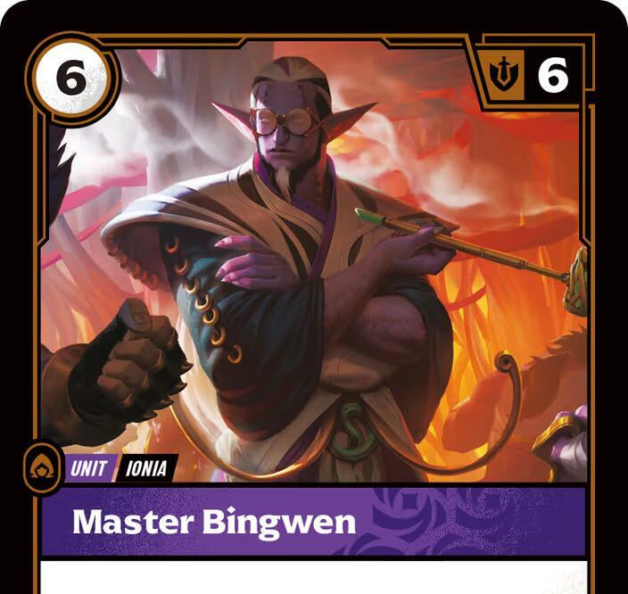 Riftbound - Carte Maître Bingwen Armes Spirituelles FR - Riot Games