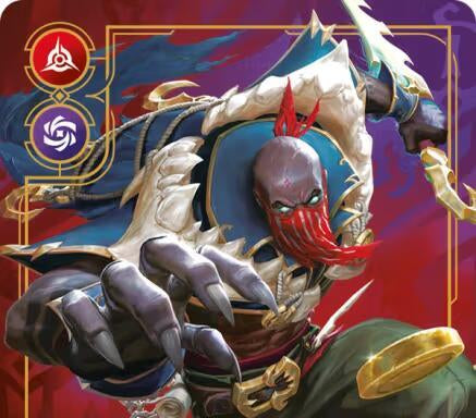 Riftbound - Carte Pyke, Éventreur des abysses V.1 Rare Déchaînement FOIL FR - Riot Games