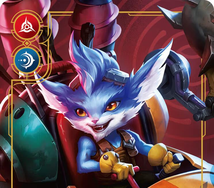 Riftbound - Carte Rumble, Menace Mécanisée V.1 Rare FOIL FR - Riot Games