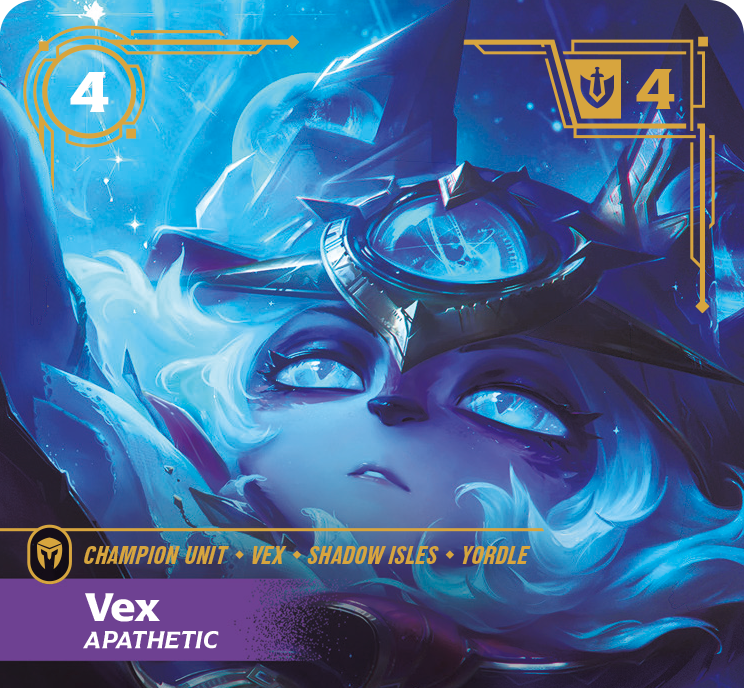 Riftbound - Carte Vex, Apathique V.2 Showcase Déchaînement FOIL FR - Riot Games