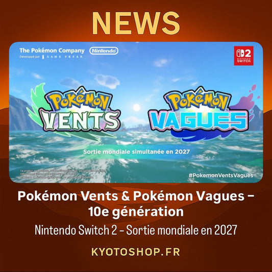 Pokémon Vents &amp; Pokémon Vagues : la 10e génération officialisée sur Nintendo Switch 2