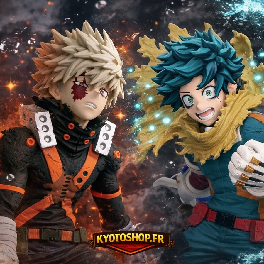 Figurines Izuku Midoriya & Katsuki Bakugo Banpresto