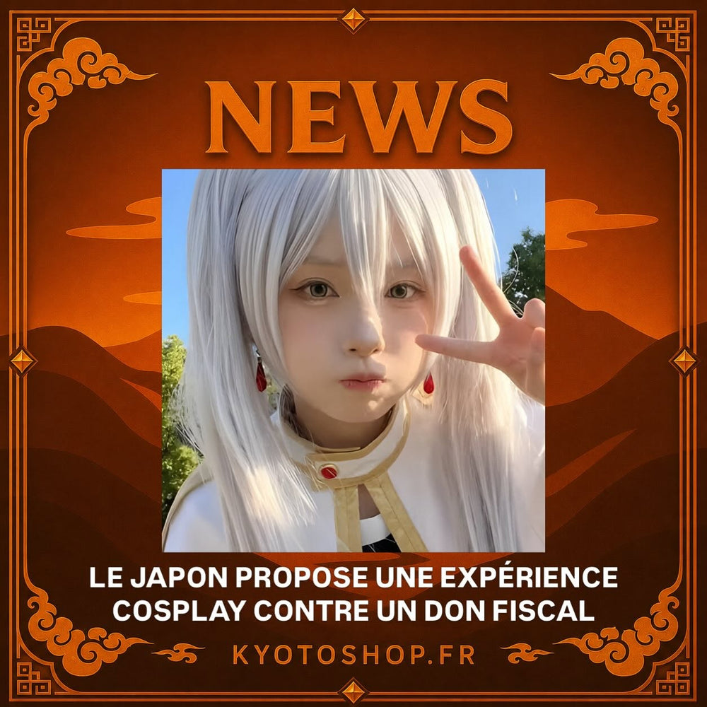Au Japon, une expérience cosplay est proposée en échange d'un don fiscal