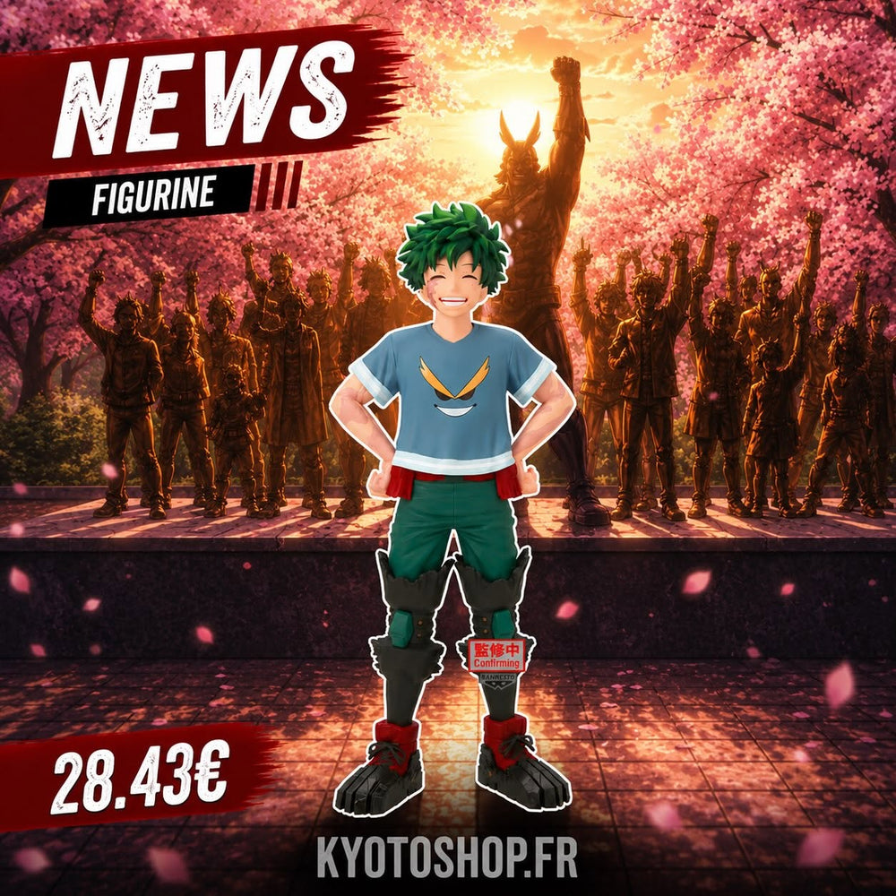 My Hero Academia : Izuku Midoriya revient avec une superbe figurine 10th Anniversary par Banpresto