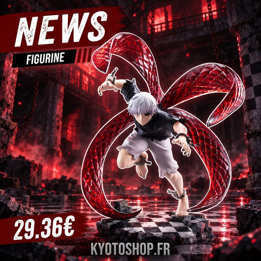 Tokyo Ghoul : Ken Kaneki libère ses kagunes avec une nouvelle figurine Muchute
