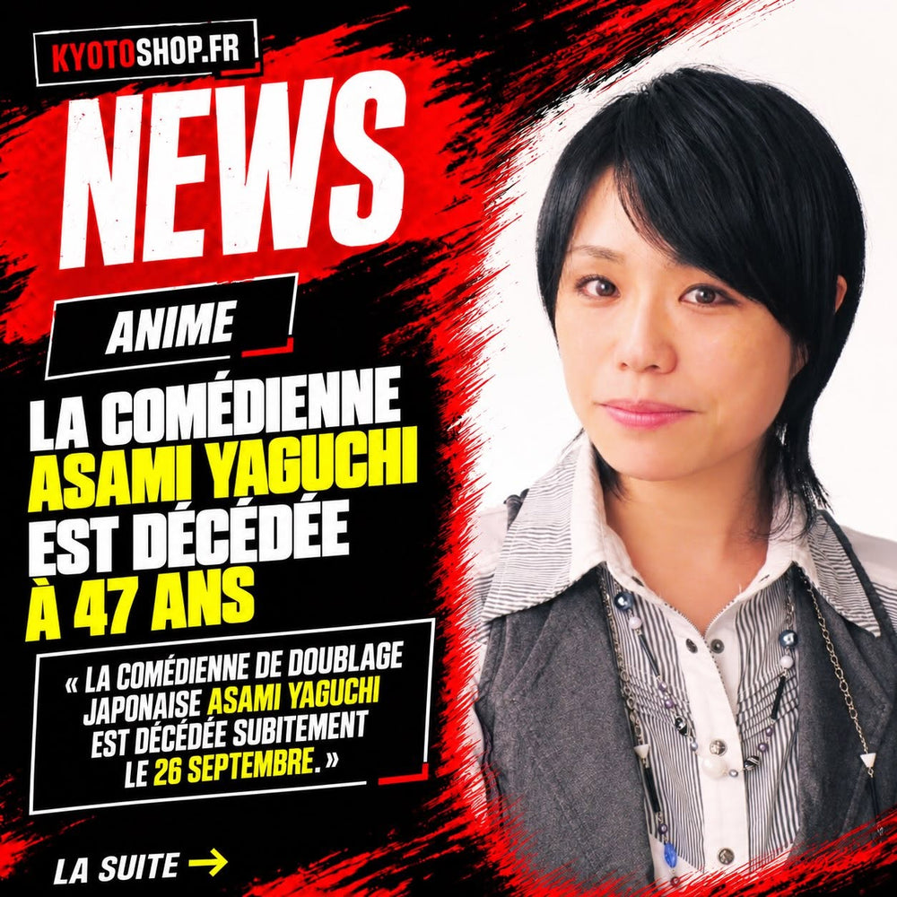 Asami Yaguchi est décédée à 47 ans : le monde du doublage japonais en deuil