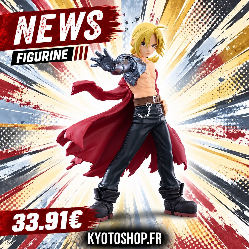 Fullmetal Alchemist : Edward Elric rejoint la gamme Grandista avec une figurine de 25 cm