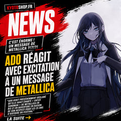 ADO RÉAGIT AVEC EXCITATION À UN MESSAGE DE METALLICA