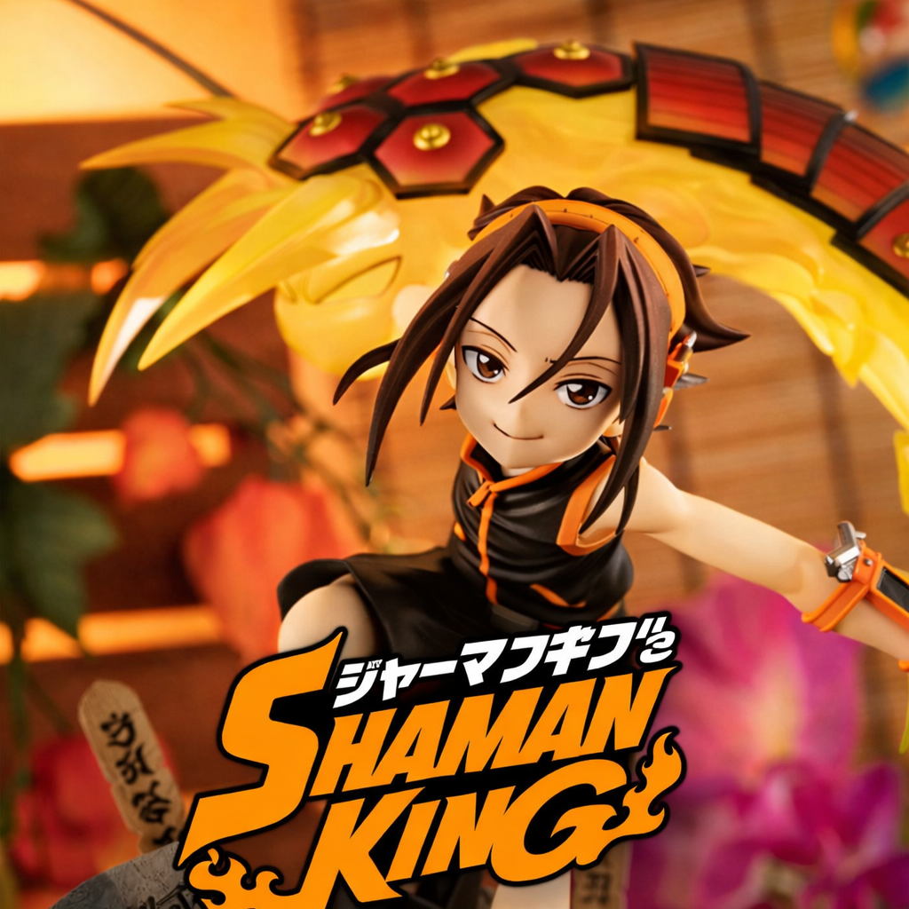 Shaman King  Personnages : Yoh Asakura &amp; Tao Ren  Type : Porte-clé acrylique  Style : Version chibi illustrée  Matière : Acrylique + chaînette métal  Taille : Environ 5–6 cm  État : En stock – Produit officiel