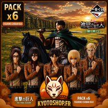 Pack Kuji Attack On Titan - Dedicate Your Heart Ichiban Kuji Bundle - 6 Figurines