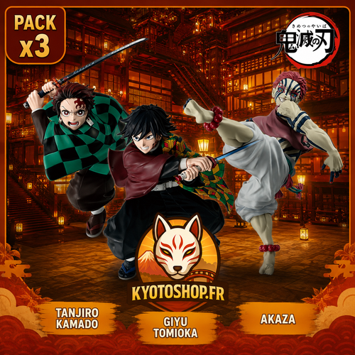 Demon Slayer Kimetsu no Yaiba Maximatic Figure Tanjiro Kamado & Giyu Tomioka Vs Akaza (Pack)