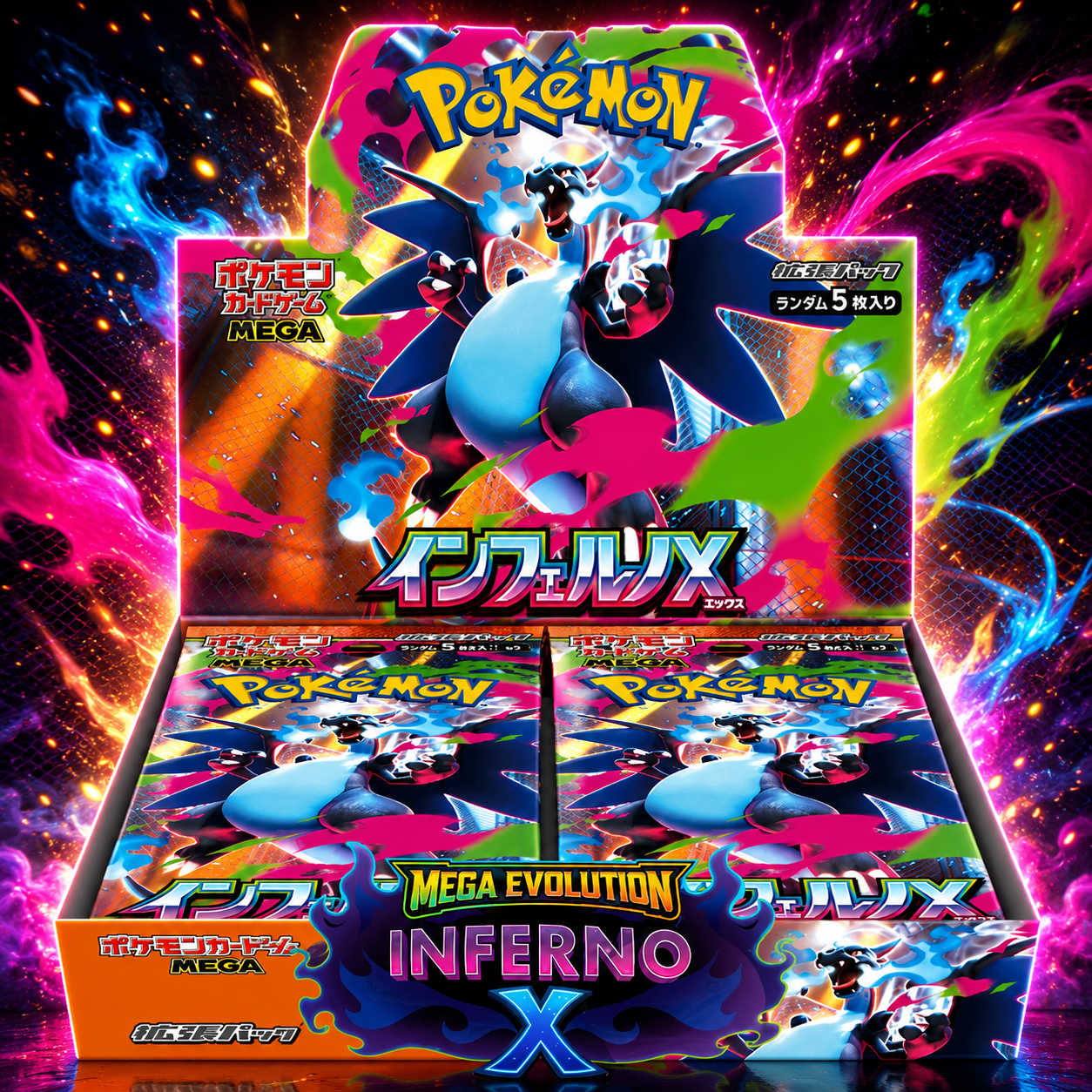 Display Cartes Pokémon M2 Inferno X BOX - Edition Japonaise