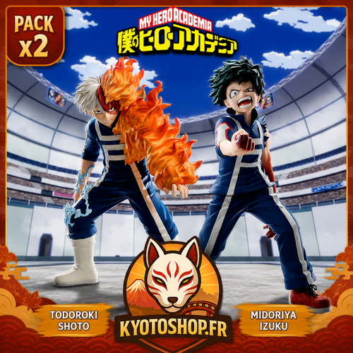 My Hero Academia The Amazing Heroes Figure Shoto Todoroki & Izuku Midoriya Sports Festival ver (PACK)