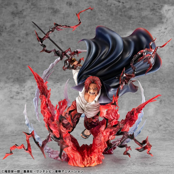 One Piece statuette PVC P.O.P. SA-MAXIMUM Leader of Red Hair Pirates Red-Haired Shanks Kamusari