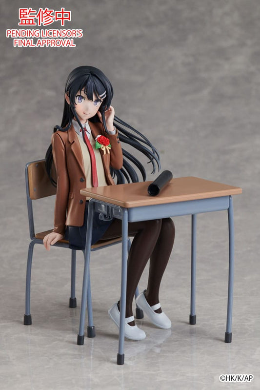 Rascal Does Not Dream of a Knapsack Kid statuette Mai Sakurajima Graduation Ver