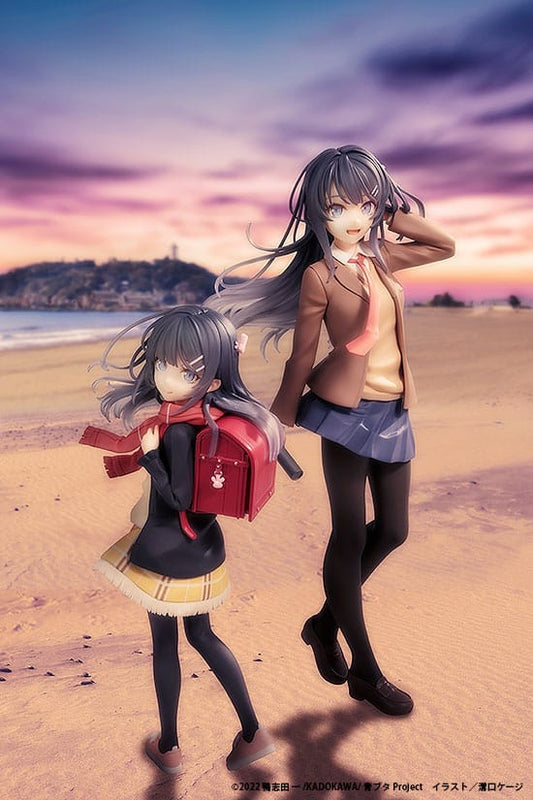 Rascal Does Not Dream of a Knapsack Kid statuette PVC Mai Sakurajima High School Graduation Ver. & Knapsack Kid