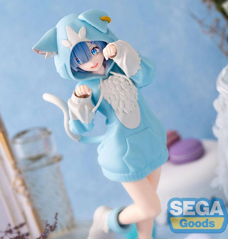 Re Zero Starting Life in Another World XStellar Figurine Rem Fluffy Pack sega