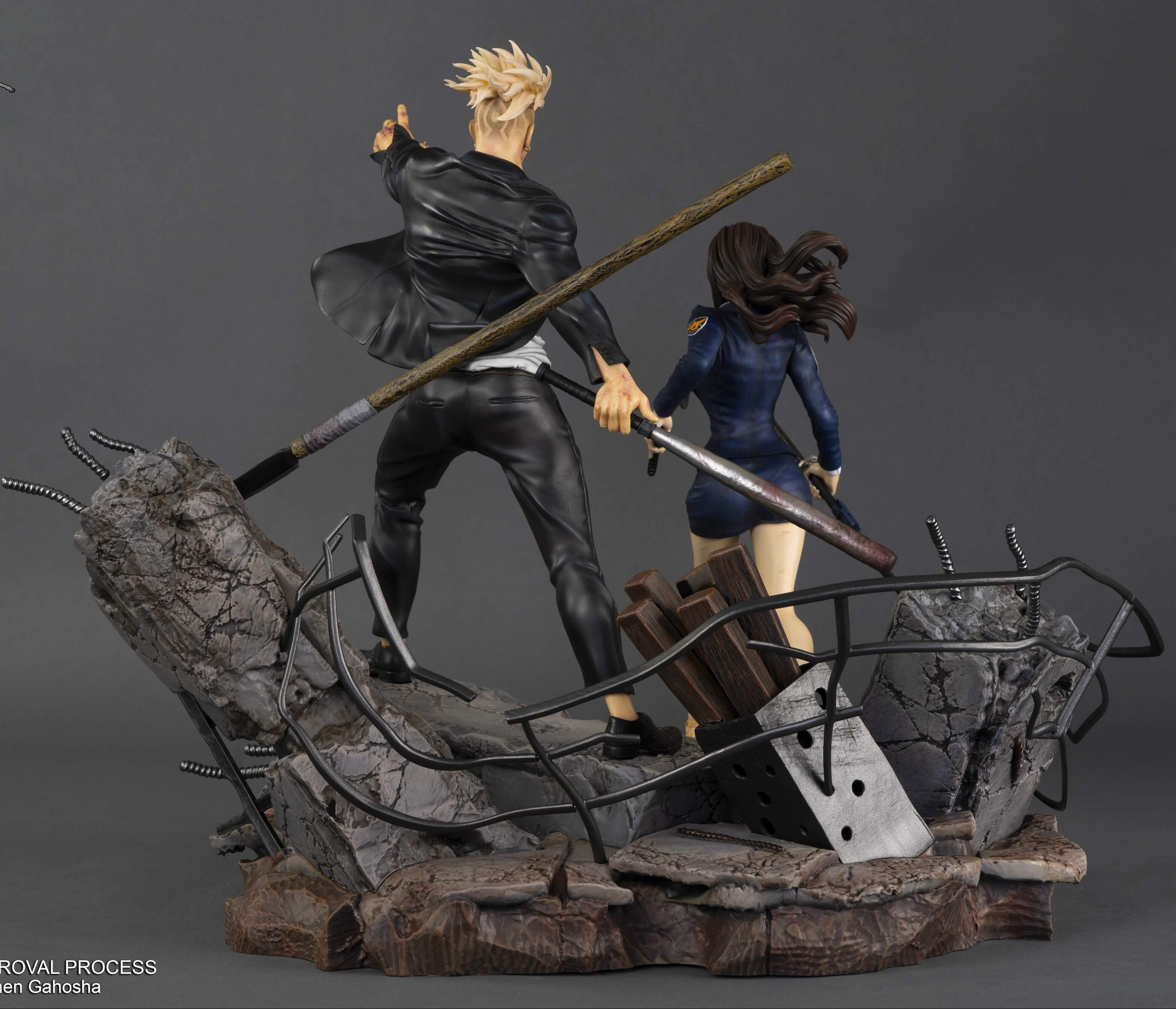 Statue Ken & Yumin Sun Ken Rock 37cm Kitsune Statue – Kyoto Shop