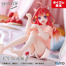 The Quintuplets - Desktop Cute Figurine Itsuki Nakano - Newly drawn Cat room wear ver Taikure Limited