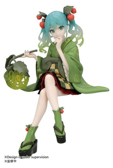 Hatsune Miku Figurine Noodle Stopper Winter Cherry Green Ver