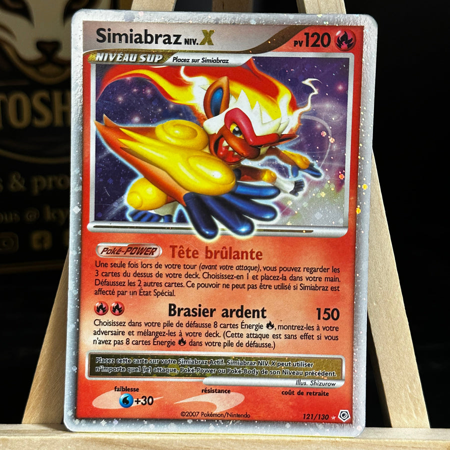 Pokémon – Carte Simiabraz LV.X 121/130 – Diamant & Perle – FR