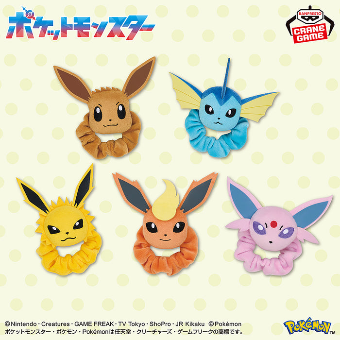 Pokémon - Face Plush Band Évoli, Aquali, Voltali, Pyroli & Mentali 9-12cm Banpresto (5)