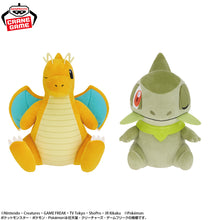 Pokémon - Peluches Mopuffugut Kairyu (Dragonite) & Kibago (Axew) 28-30cm Banpresto