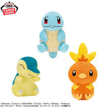 Pokémon - Peluches Gentle Feeling Carapuce, Héricendre & Poussifeu 16-23cm Banpresto