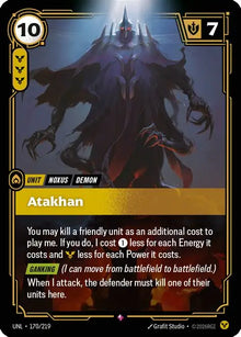 Riftbound - Carte Atakhan Déchaînement FOIL FR - Riot Games