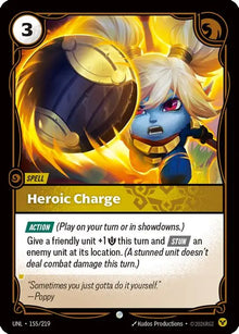 Riftbound - Carte Charge héroïque Déchaînement FR - Riot Games