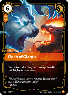 Riftbound - Carte Choc des titans FOIL FR - Riot Games