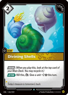 Riftbound - Carte Coquillages divinatoires Déchaînement FR - Riot Games