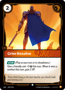 Riftbound - Carte Détermination implacable FOIL FR - Riot Games