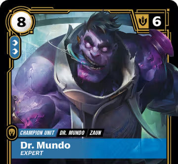 Riftbound - Carte Dr. Mundo, Expert Origines FOIL FR - Riot Games