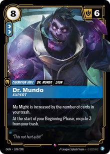 Riftbound - Carte Dr. Mundo, Expert Origines FOIL FR - Riot Games