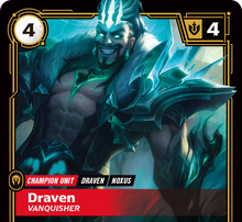 Riftbound - Carte Draven, Vainqueur V.2 Showcase Armes Spirituelles FOIL FR