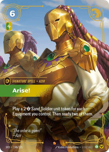 Riftbound - Carte Dresse-toi ! Armes Spirituelles FOIL FR - Riot Games