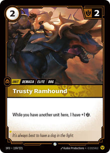 Riftbound - Carte Fidèle limier Armes Spirituelles FR - Riot Games
