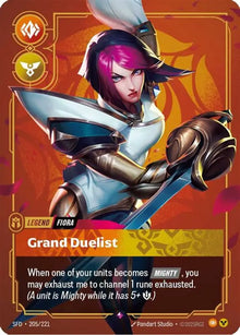 Riftbound - Carte Fiora, Sublime bretteuse V.1 Rare Armes Spirituelles FOIL FR - Riot Games