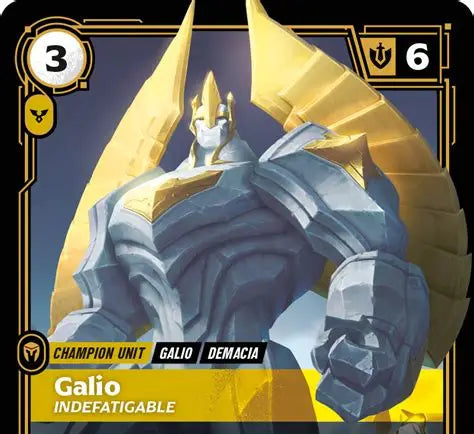 Riftbound - Carte Galio, Infatigable Déchaînement FOIL FR - Riot Games