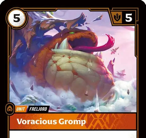 Riftbound - Carte Gromp vorace Déchaînement FR - Riot Games