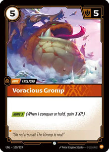 Riftbound - Carte Gromp vorace Déchaînement FR - Riot Games