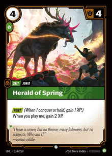 Riftbound - Carte Héraut du printemps Déchaînement FOIL FR - Riot Games