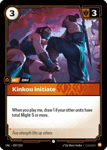 Riftbound - Carte Initiée du Kinkou Déchaînement FOIL FR - Riot Games