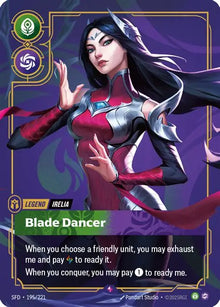 Riftbound - Carte Irelia, Danceuse des lames V.1 Rare FOIL FR