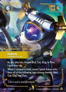 Riftbound - Carte Ivern, Ami de tous V.2 Showcase Déchaînement FOIL FR