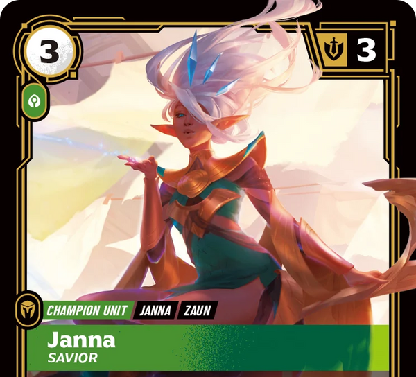 Riftbound - Carte Janna, Sauveuse Armes Spirituelles FOIL FR - Riot Games
